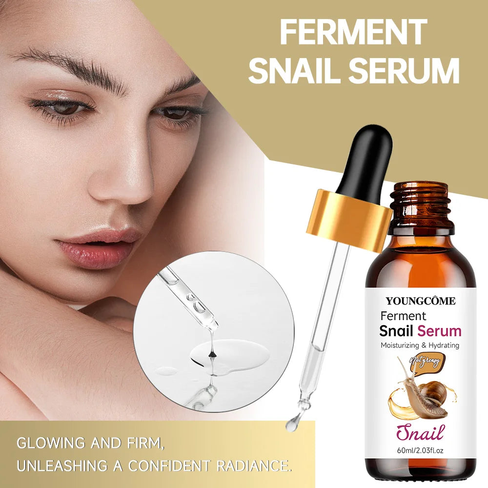 Snail Collagen Face Serum Facial Skin Care Anti-aging Wrinkle Moisturizing Whitening Firming Skin Essence Shrink Pores Korean Quake