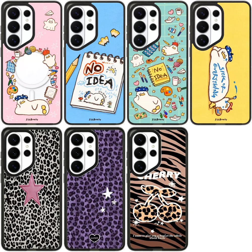 6081164 Acrylic Case for Samsung Galaxy S26 S25 S24 S23 Ultra S26U S24+ S25+ S26 Plus Protective Case Quake