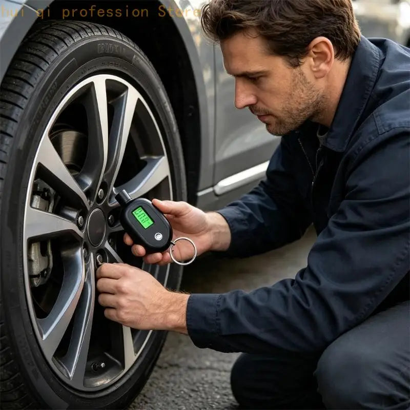 High Precisions Digital Tire Pressure Gauge With 4 Unit Mode And Auto Shutdown For Vehicle Safety Check H8WE Quake CN