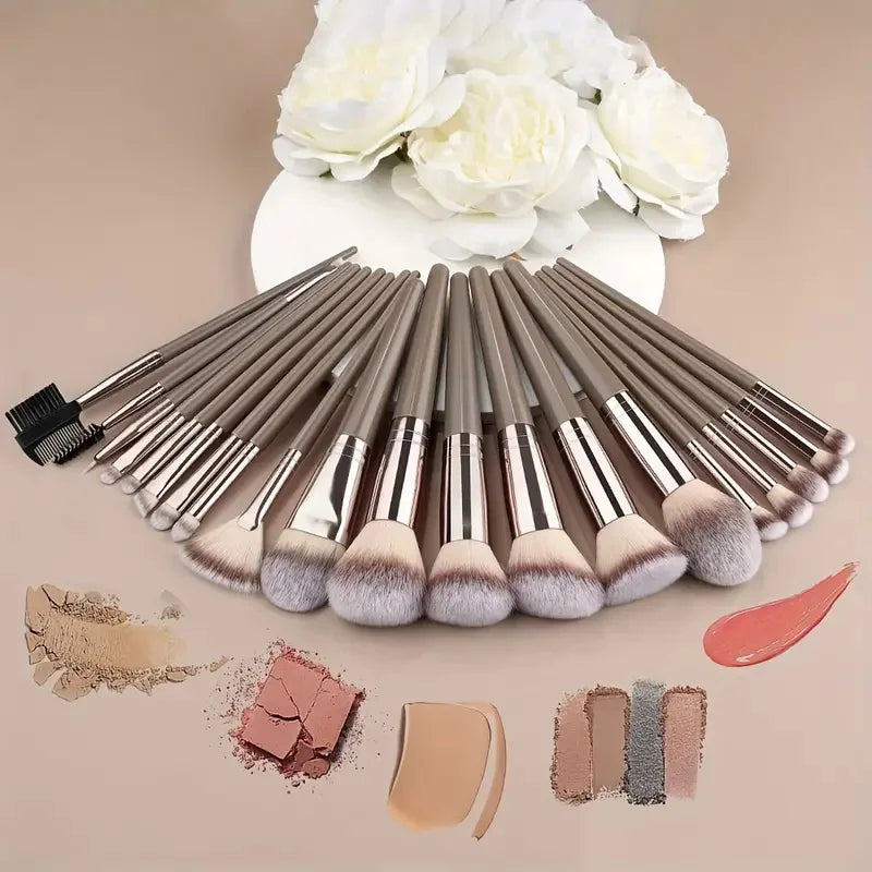 10-20PCS Makeup Brush Set Foundation Concealer Powder Eyeshadow Blush Brush Kabuki Blending Cosmetic Beauty Tool for Face Quake
