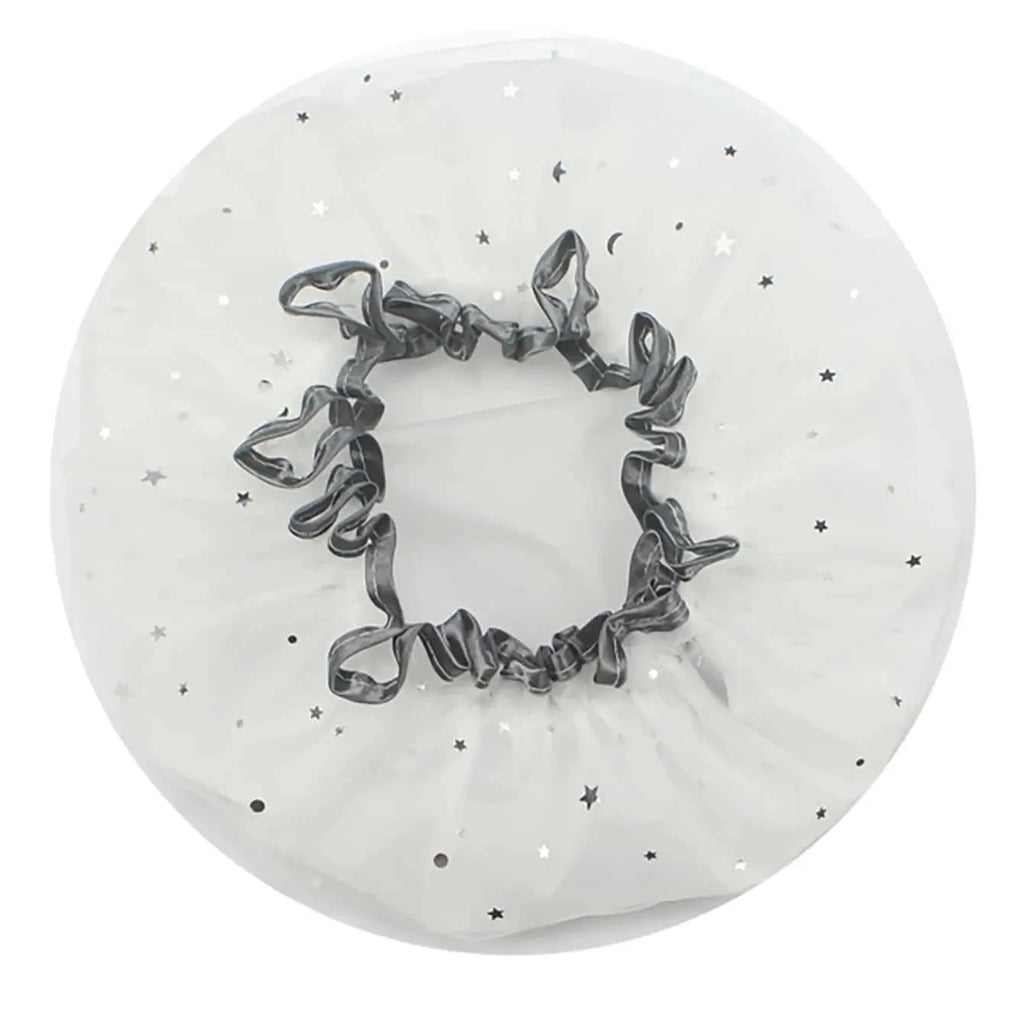 Waterproof Double-Layer Shower Cap Starry Sky Design Fashion Reusable Bathing Hat Kitchen Oil-proof Sanitary Hat Quake