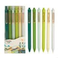 6PCS Noise Retractable Gel Pen Fast Dry Non Smudge Writing Pen Comfortable Handle For Students Professional K1KF Quake CN