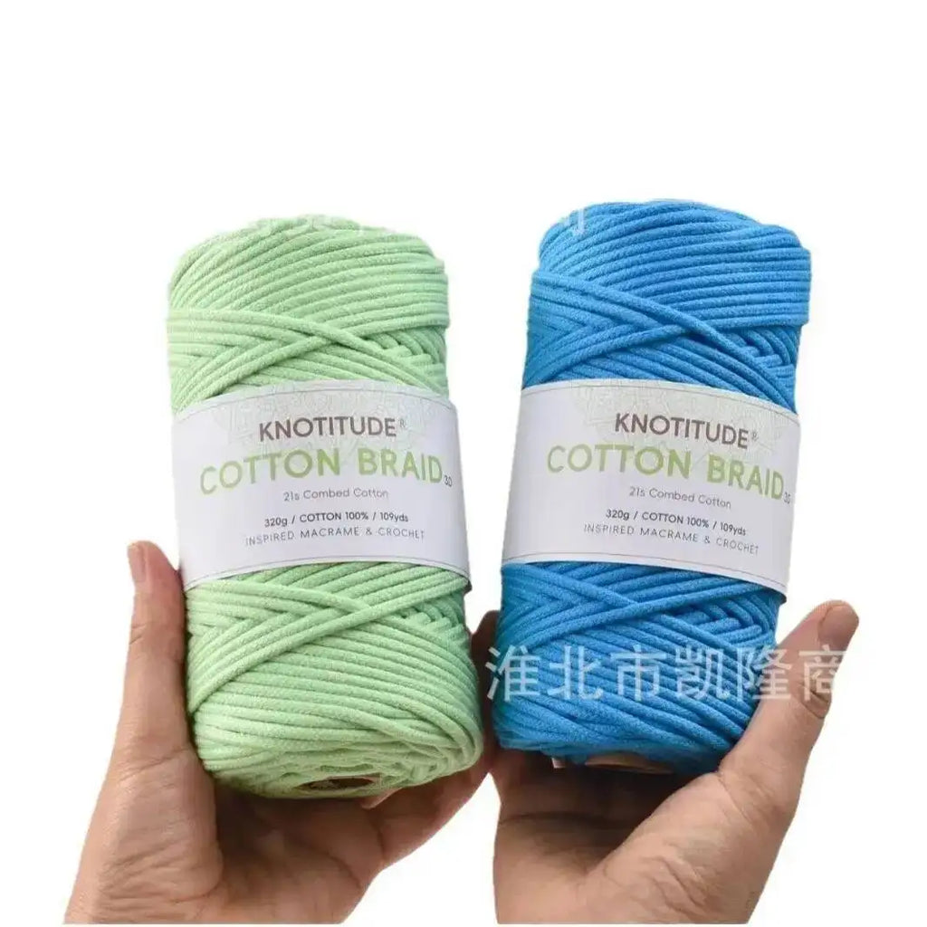 3mm Macrame Braid Cotton Cord 109Yards Pure Cotton Rope For Bracelet Knots, DIY Craft Making 100m Quake