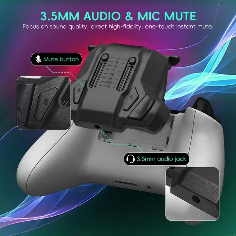 Back Button Paddles Add On For Series Gamepad With Audios Port And Quick Mute Function For Competitive Play K1KF Quake
