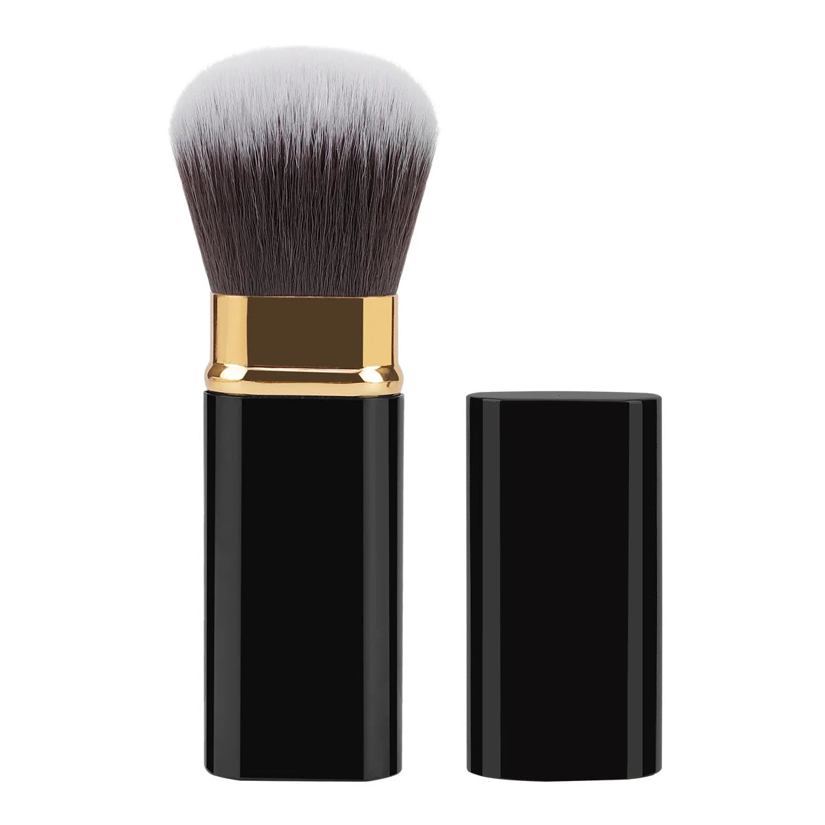 1PCS Professional Retractable Kabuki Brush Round Head Foundation Blush Loose Powder Makeup Tool Makeup Brush Quake style 2