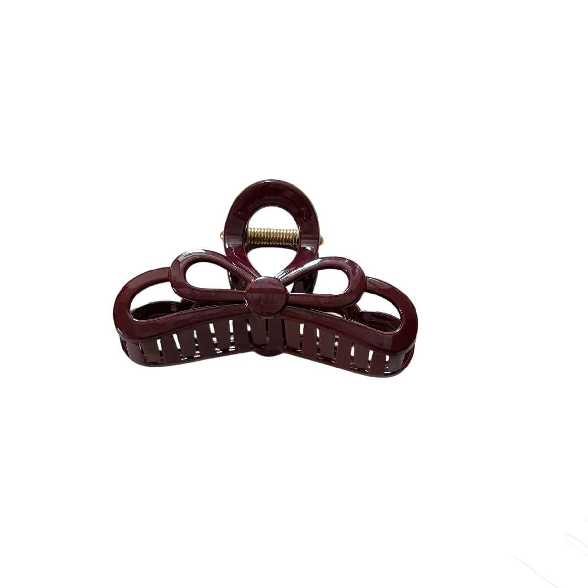 S/L Vintage Solid Color Acrylic Knot Bowknot Hair Claws for Women Girls Shark Clip Simple Versatile Head Accessories Wholesale Quake