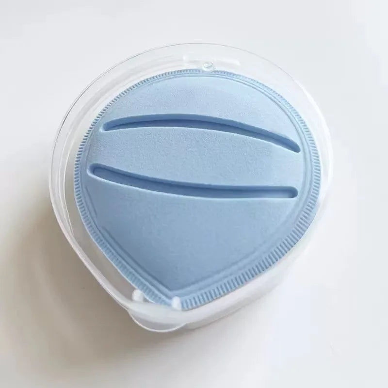 Macaron Thickened Marshmallow Puff Do Not Eat Rice Noodles Wet Dual-purpose Beauty Air Cushion Puff Quake Blue boxed