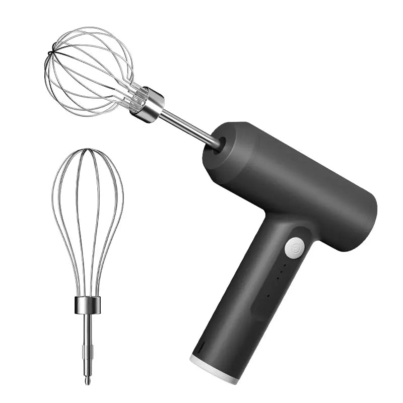 1 PCS Wireless Electric Food Mixer Portable 3 Speeds Egg Beater Baking Dough Cake Cream Mixer Kitchen Tools Quake black