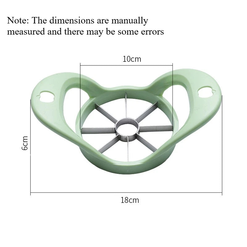 Multi‑Function Apple Slicer Cutter Household Fruit Divider Corer Tool for Apple Avocado Pear Quick Cutting Fruit Kitchen Gadget Quake green