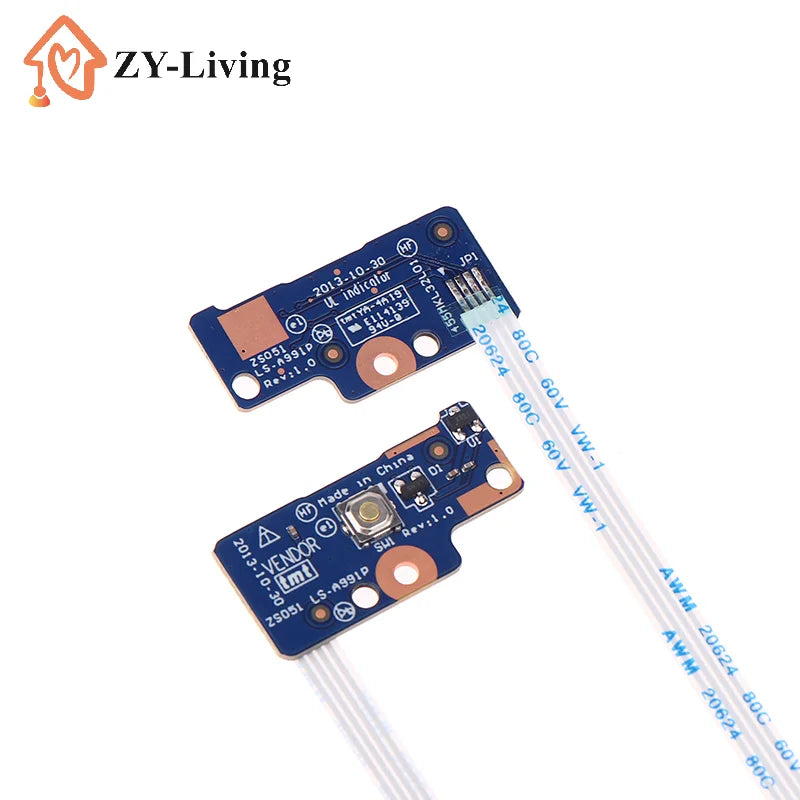 1/2pcs Laptop Repair ON/OFF Switch For HP 15-R 15-G 15-H 250 G3 15-R221TX Power Button Board With Flex Ribbon Cable Quake