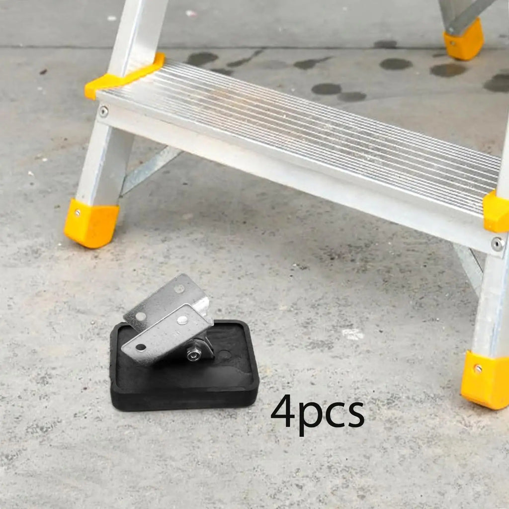 Extension Ladder Stop Mat Thick Rubber Iron Stabilizer Non Slip Floor Aid for Indoor Outdoor Maintenance Ladders Quake