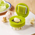 Mini Garlic Press Chopper Manual Garlic Mincer Slicers Grater with Storage Box Vegetable Cutter Kitchen Fruit Vegetable Tools Quake Default Title