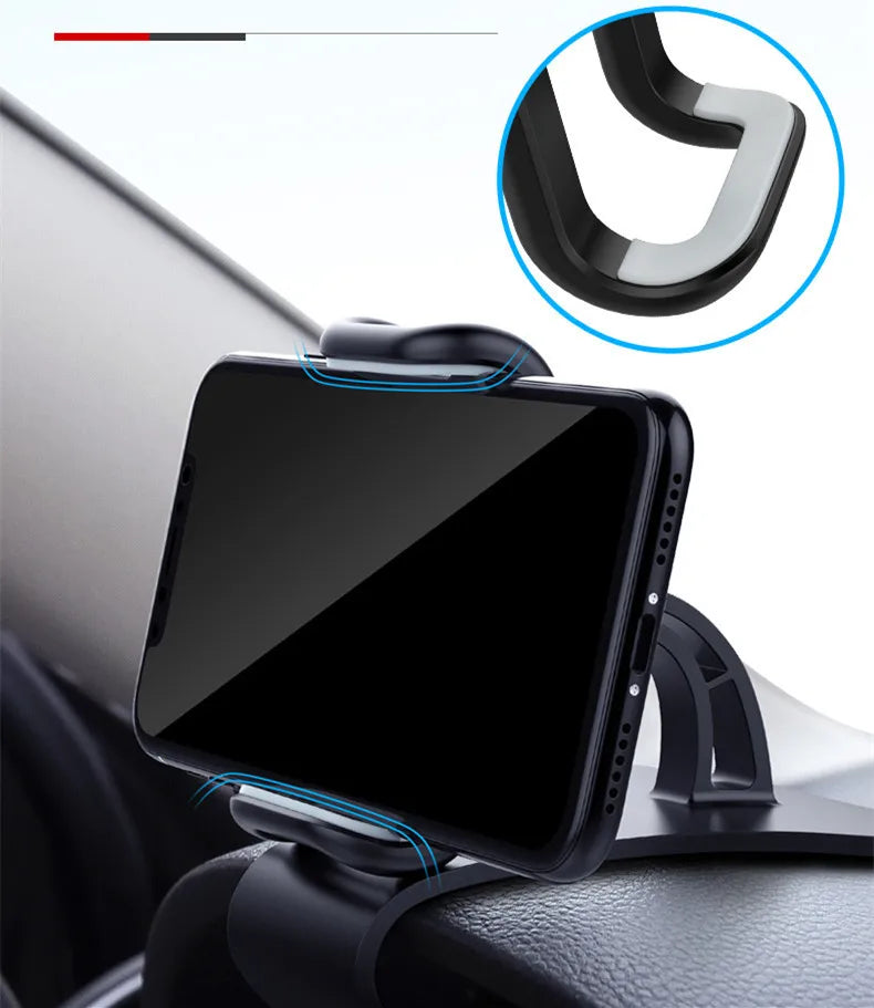 Multi-Functional Universal Car Mobile Phone Holder Easy Clip Mount Stand Panel Dashboard GPS Navigation Bracket Holder For Phone Quake