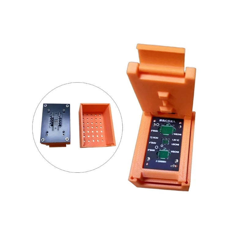 Laptop Firmware Programming Fixture with 3 in 1 WSON8 Layout Support, Contact Tool with Removable Positioning Frame for K1KF Quake CN