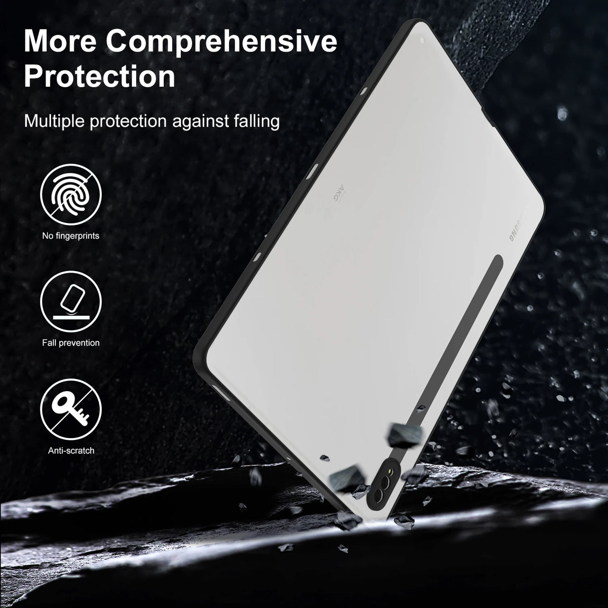 For Samsung Galaxy Tab S7 SM-T870 Shock-Proof Protective Case 11 inches Transparent Tablet Shell For Tab S8 SM-X700 Quake