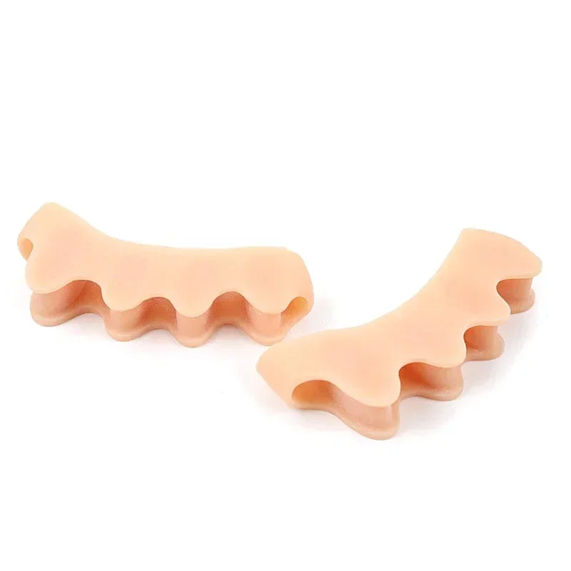 Toes Protective Separator Suitable Bunion Corrector Silicone Soft Gel Straightener Spacers Stretchers Foot Toes Care Tool Quake NO.2