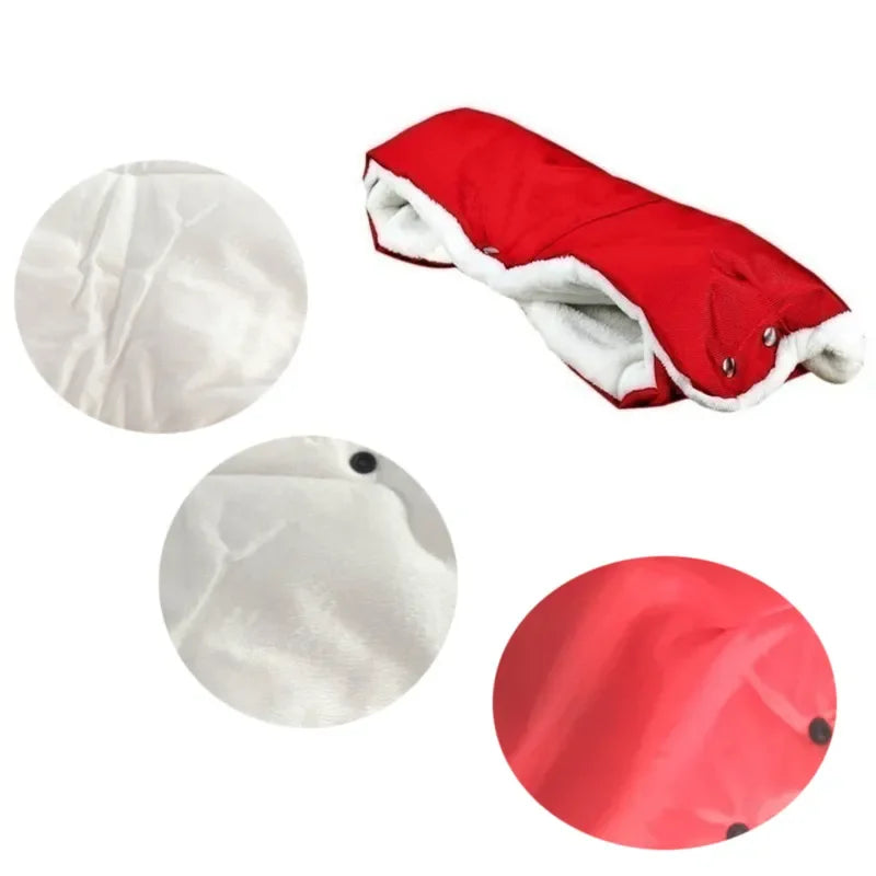 vvocci Universal Winter Warm Stroller Gloves Wind and Waterproof Newborn Baby Push Chair Glove Baby Stroller Accessories Quake
