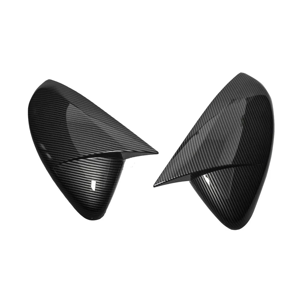 For Peugeot 208 2008 2012-2018 Citroen C3 2016 to 2020 2x Car Sticker Rearview Side Mirror Cover Wing Cap Exterior Case Trim ABS Quake