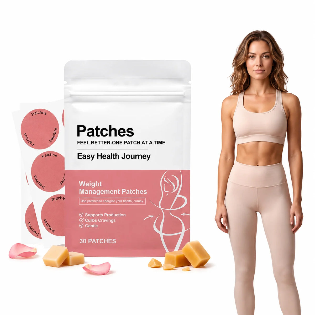 Body Management Patch 30PCS Ultra Thin Breathable Skin Friendly Comfortable Body Care Stickers for Daily Wear Quake