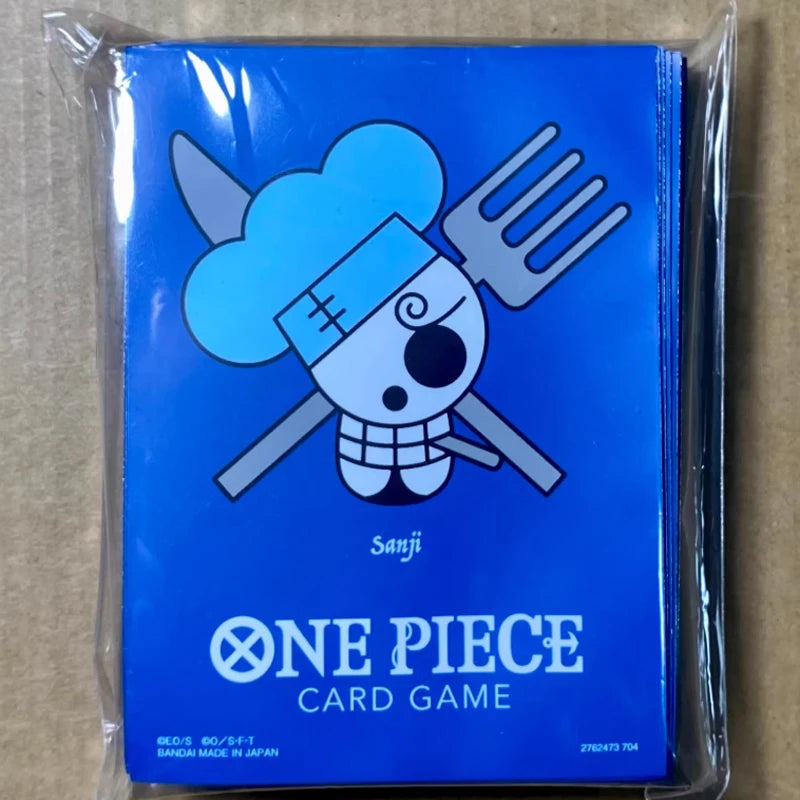 Straw Hat Crew Card Sleeves Set 66x92mm 70pcs, Zoro Nami Usopp Sanji 4 Designs Official Style Protectors Anime Gift for Children Quake shan zhi 70pcs