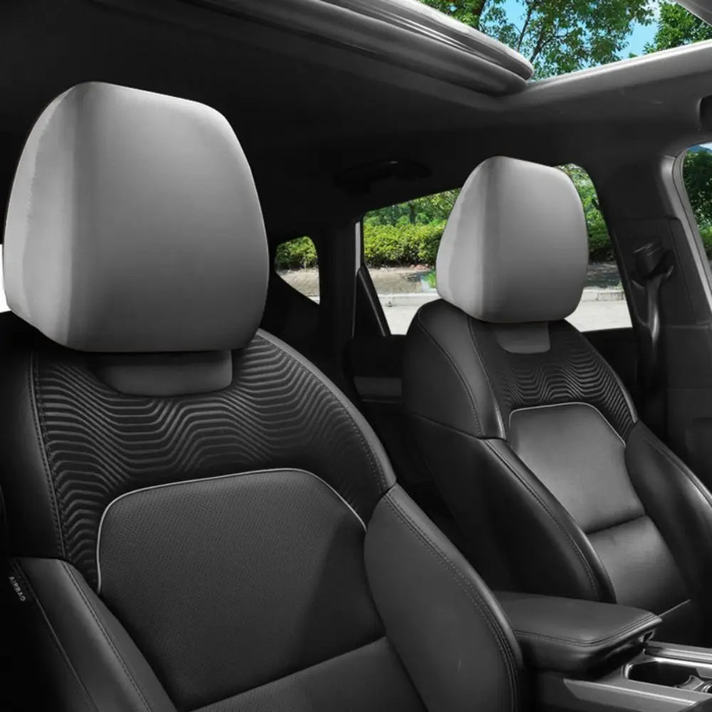Universal Dirt-proof Car Headrest Cover Non-Slip Practical Seats Cover Elastic Solid Color Car Interior Accessories Quake