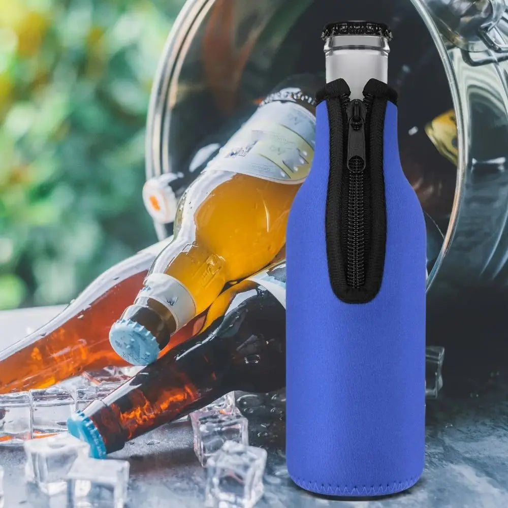 High Quality Insulation Beer Bottle Cover with Ring-pull 12 Oz 330 Ml Water Bottle Bag Duarable Portable Cup Pouch Party Quake