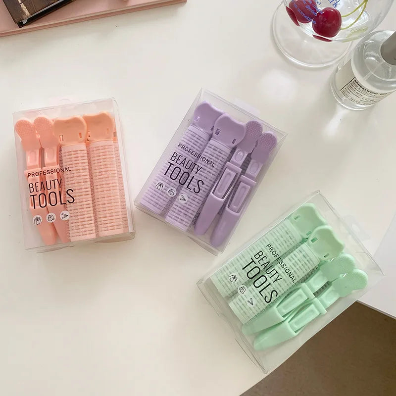4pcs/set Korean Fluffy Hairpins Bangs Fixed Clips Curling Hairpin Hair Root Volumizing Clips Hairdressing Hair Style Accessories Quake