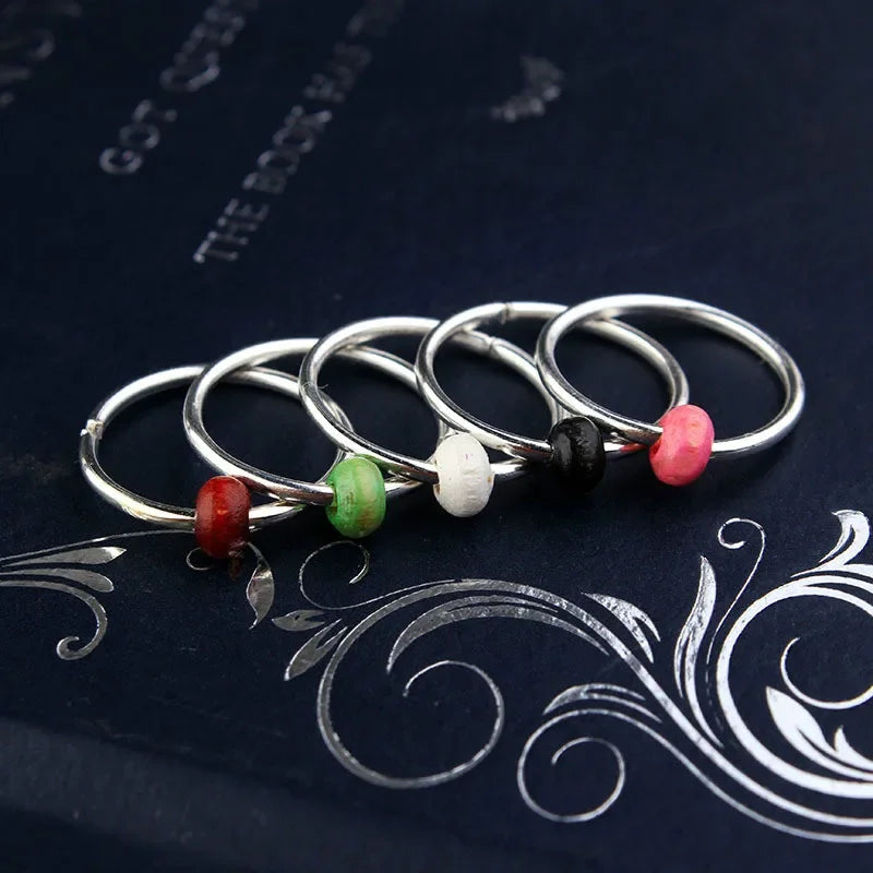 5-8 Pcs Metal Hair Braiding Rings African Cuffs Tubes Charms Dreadlock Beads Hair Braids Jewelry Braider Decorations Accessories Quake 5 pcs 1