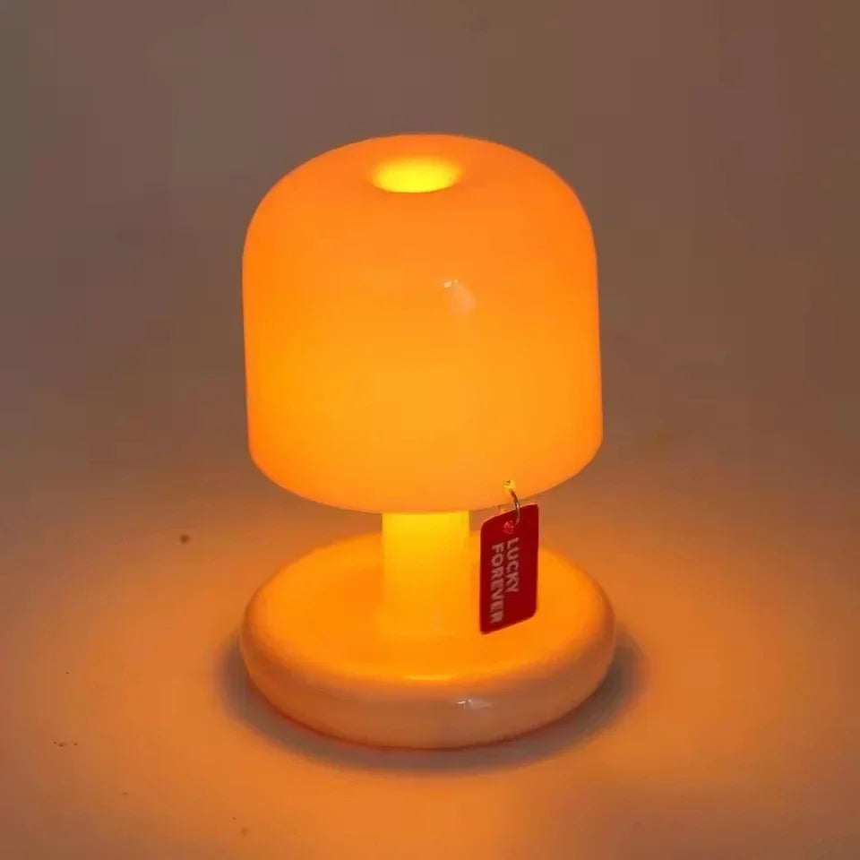 Mini Sunset Night Light Creative LED Table Lamp Mushroom Light USB Rechargeable Desk Bedroom Coffee Bar Decor Atmosphere Lamp Quake
