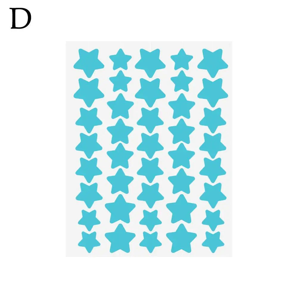 40 Counts Star Pimple Patches For Face Invisible Concealer Waterproof Blemish Spot Acne Pimple Cover Stickers Beauty Skincare Quake blue