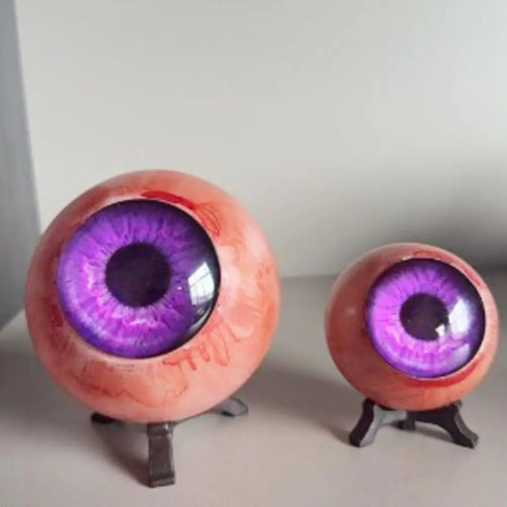 Realistic Monster Eye Ornament 6x6cm Resin Eyeball Decoration Horror Unique Home Decor Spooky DIY Craft Collectible Gift Quake