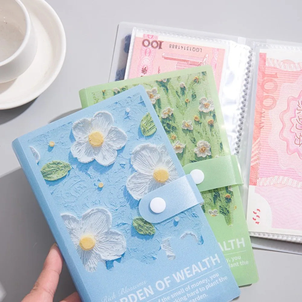 Save Money 100 Envelopes Money Saving Challenge Waterproof Reusable Mini Binder Savings Challenge Oil Painting Quake