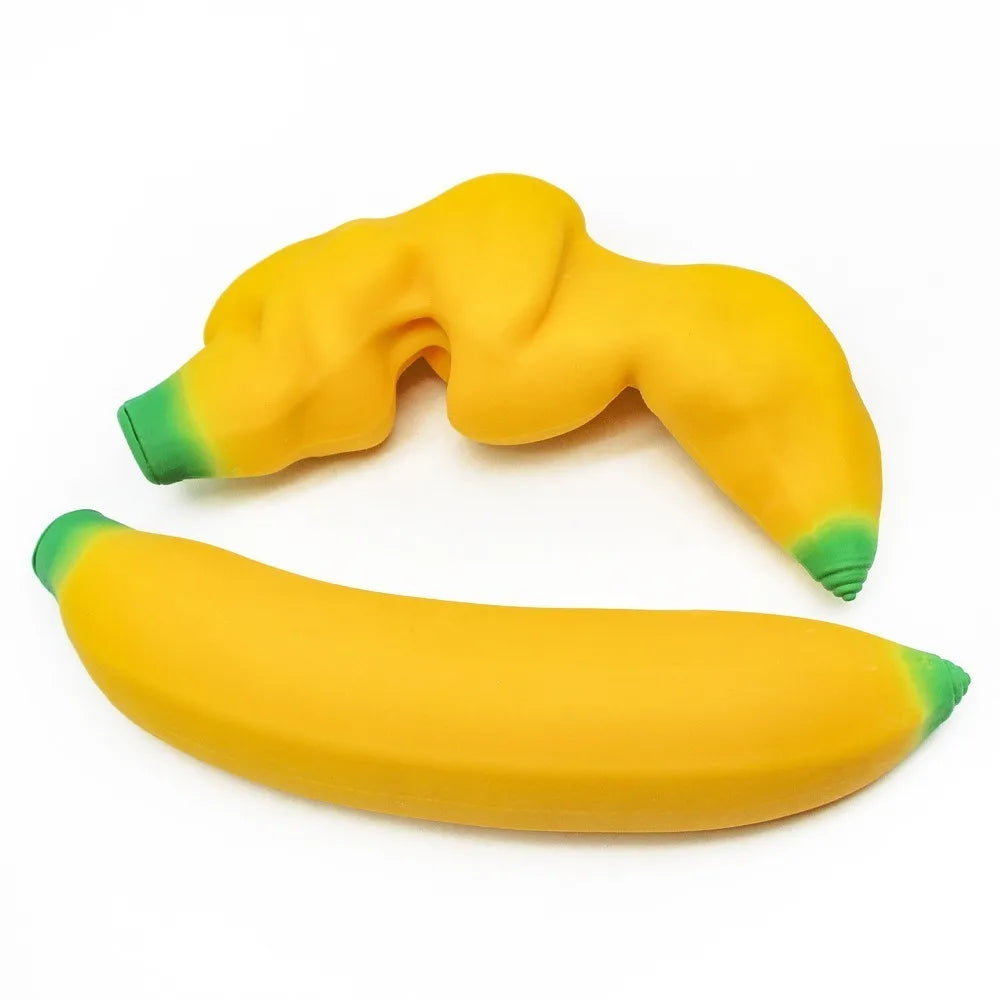 Anxiety Relief Banana Squeeze Toy Slow Rebound Simulated Banana Stress Relief Squeeze Ball Sensory Toys Stress Relief Toy Quake 1PC-B
