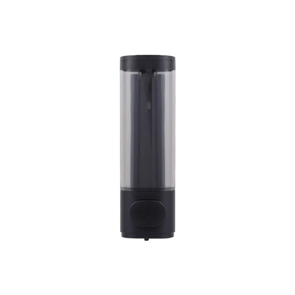 Durable ABS Plastic Manual Soap Dispenser White Black Wall-mounted Shampoo Gel Dispenser Liquid Soap Container Bathroom Quake Black Single Head