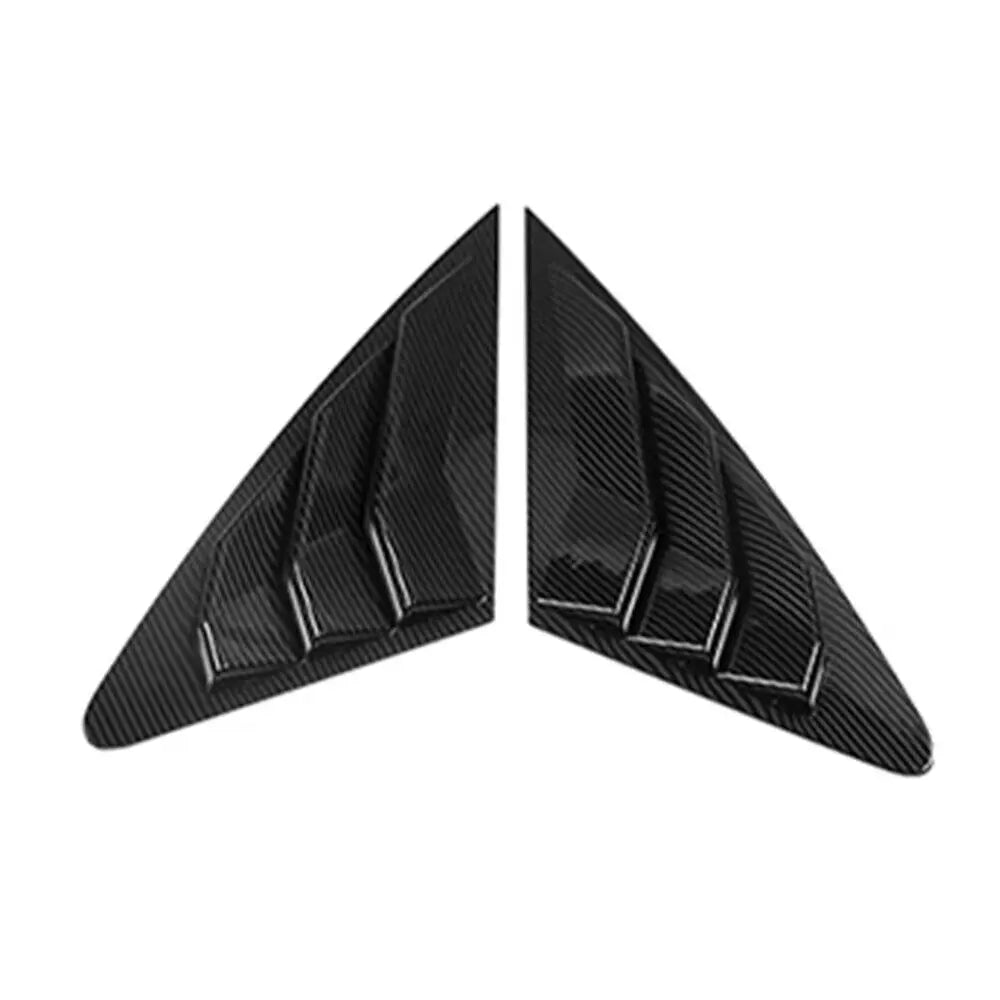 For Audi A4 A4L S4 B8 Sedan 2009-2016 Car Rear Louver Window Side Shutter Cover Trim Sticker Vent Scoop ABS Carbon Fiber ABS Quake