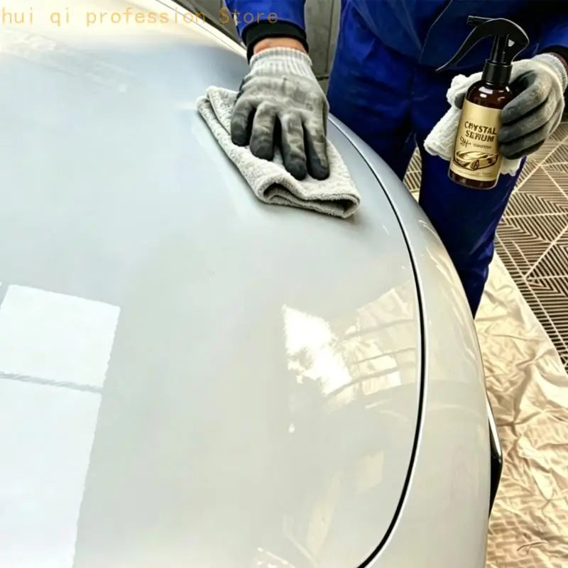 Paint Upkeep Coating Set 300ml Bottle with Applicator Sponge and Microfiber Cloth for Routine Vehicle Detailing H8WE Quake