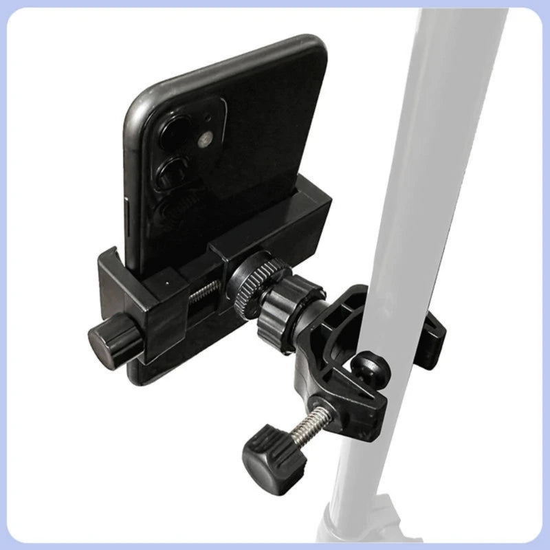 Lightweight 45°Swivel Mount Phone & Mic Stand for Action Cameras Featuring MultiAngle Flexibility 1/4 Screw Mount K1KF Quake