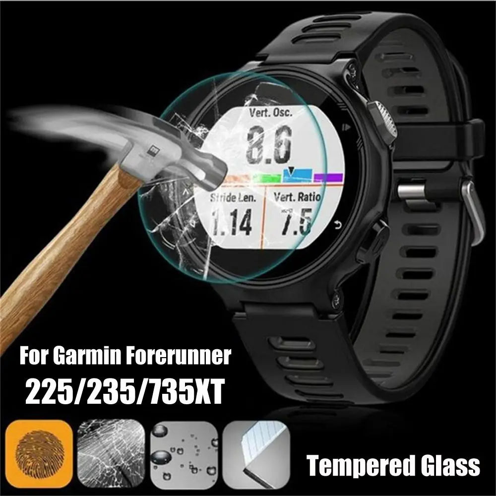 Premium Tempered Glass Screen Protectors Protective Film For Garmin Forerunner 235 225 735XT Quake