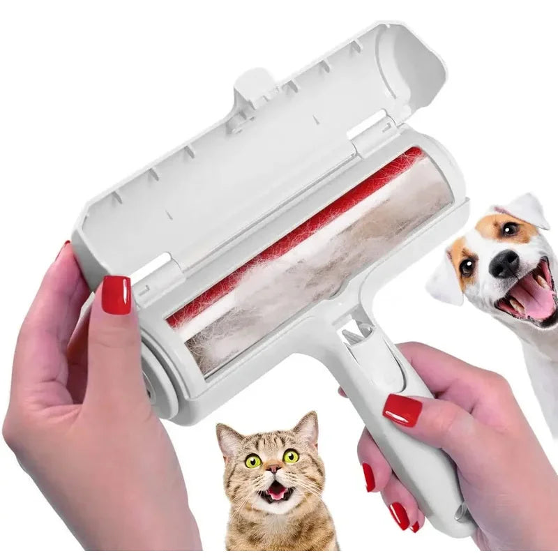 Pet Hair Remover Roller - Dog & Cat Fur Remover with Self-Cleaning Base - Efficient Animal Hair Removal Tool - Perfect for Furni Quake