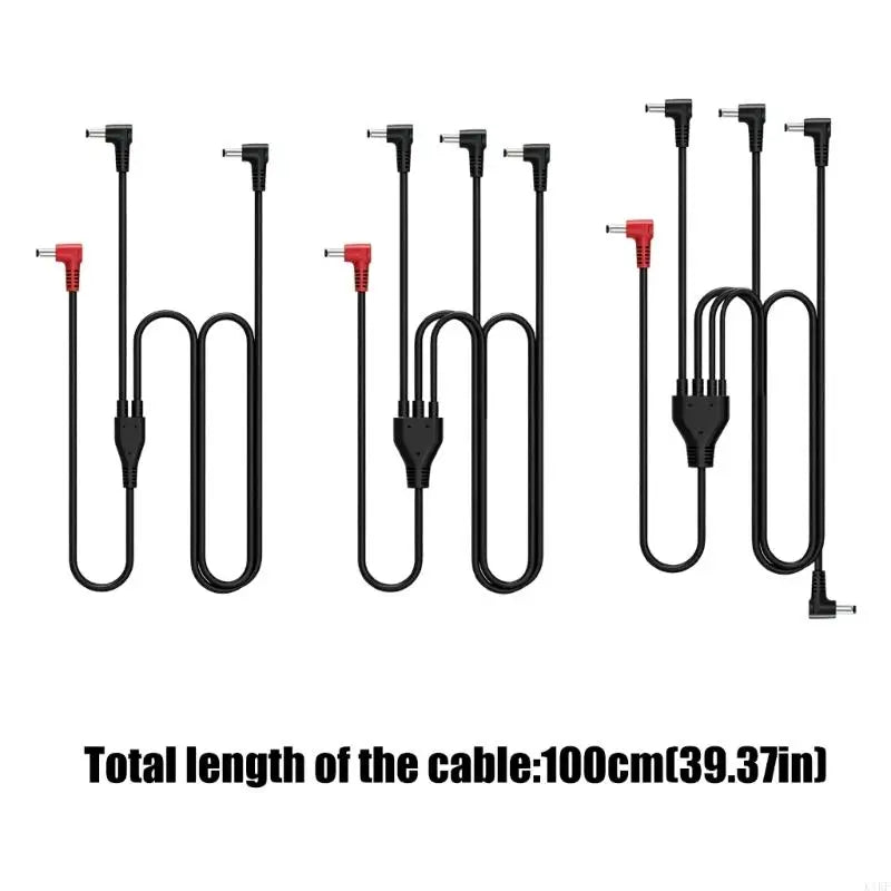 Fan Clothing Spare Cable 3.8X1.35Mm PVC Power Splitter Cord for Hot Weather Commute and Daily Carry K1KF Quake