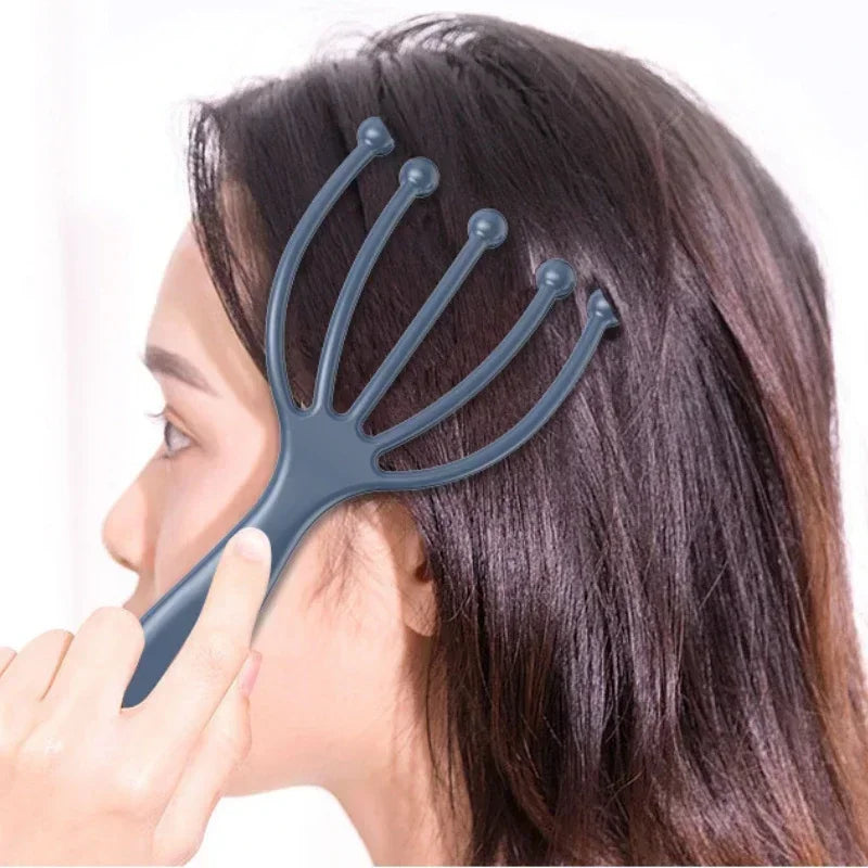 Head Relax Massager Healing Neck Claw Massage Anti-stress Pain Relief Octopus Scalp Spa Headache Stimulate Blood Circulate Quake