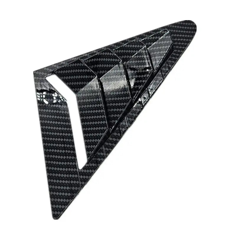 For Nissan Tiida Hatchback 2005-2010 Car Front Triangle Window Louver Side Shutter Blind Shades Cover Trim Sticker Vent Carbon Quake