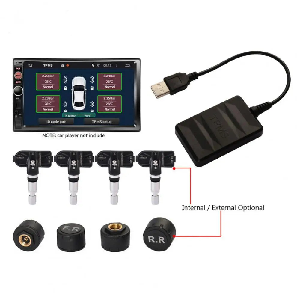 TY05/TY06 Car Tire Pressure Sensor Mini Heat-resistant Reliable TPMS Tire Pressure Monitoring System Quake