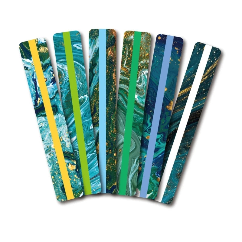 1 Pack Strips for Kids Dyslexia Tools Reading Ruler Bookmarks K1KF Quake Ocean Small 6 Colors
