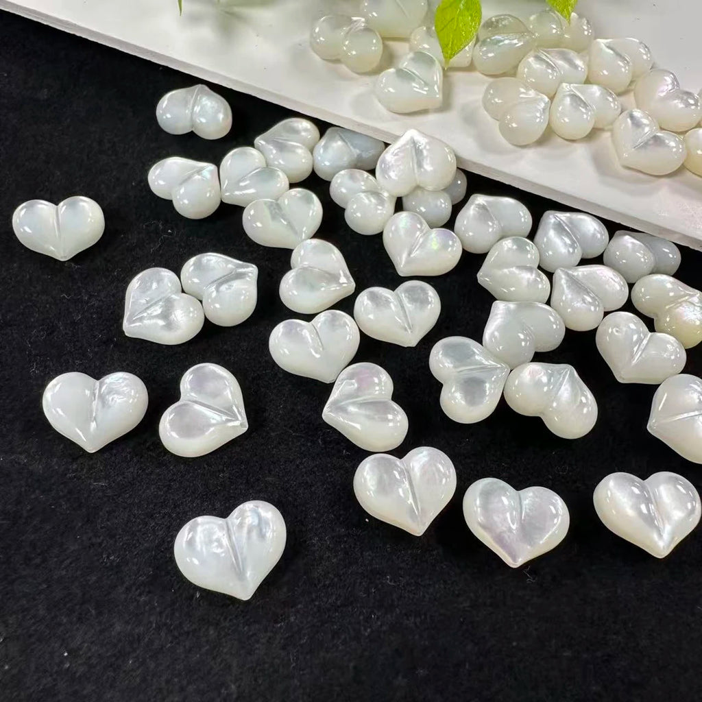 5Pcs The Mother Of Pearl Shell Vertical Hole Loose Beads 10X12mm For Jewelry Making DIY Earrings Necklace Accessory Quake