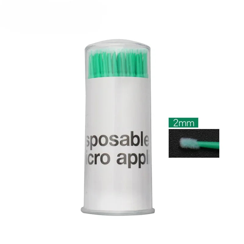 Wand Applicators Microbrush Mini brushes 100pcs barrel Makeup Eyelash Brushes Extension Disposable Applicator Mascara Quake M181 Dark Green M