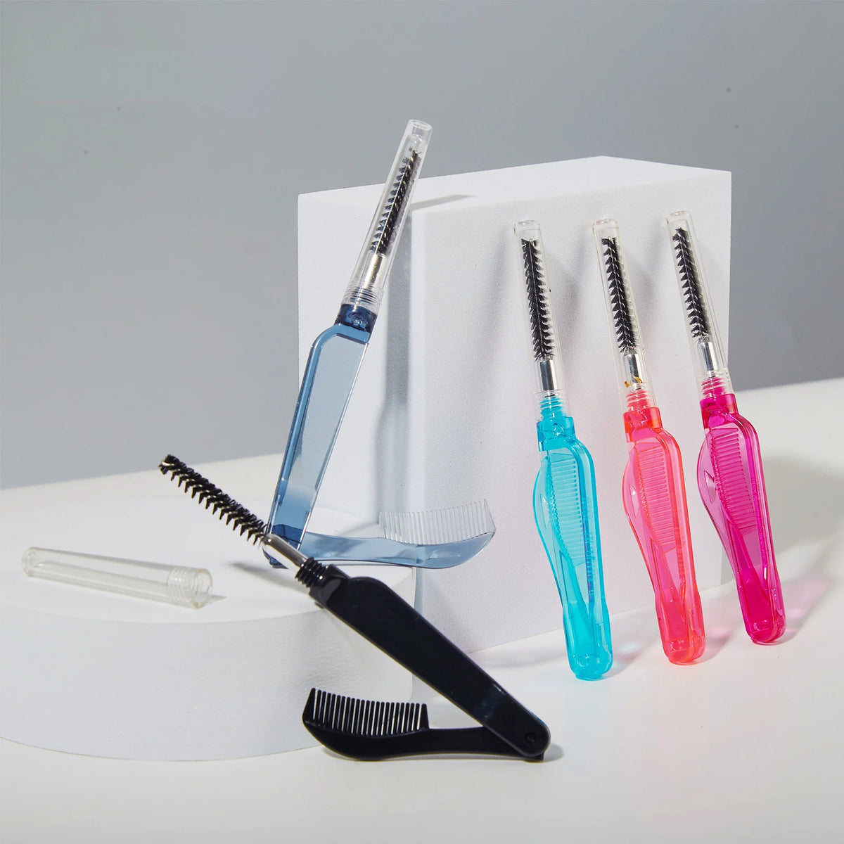 1 Pc Dual Purpose Double Head Stainless Comb Eyelash Eyebrow Comb Makeup Mascara Brushes Eyelashes Wands for Make Up Tools Quake