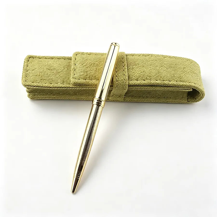 Vintage Metal Ballpoint Pen Luxury Gold Silver Red Business Writing High Quality Twist Ball Pen Office School Gift Quake Z-11