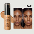 New Waterproof Liquid Foundation Oil-Control Full Coverage Face Foundation Cream Sweat Proof Matte Foundation Concealer Cream Quake 06