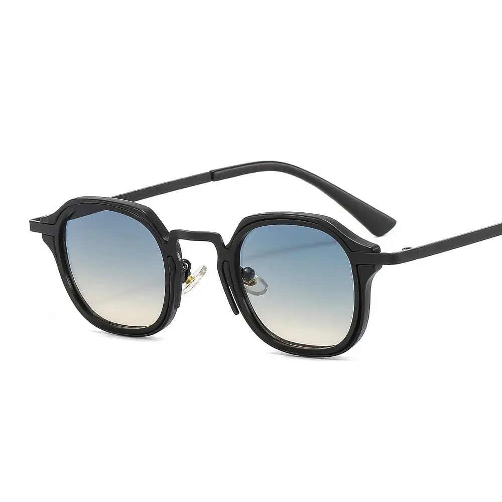 Retro Metal Frame Small Square Sunglasses UV400 Protection Y2K Punk Shades Eyewear for Women & Men Quake C7